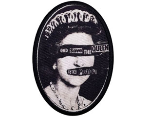 SEX PISTOLS god save the queen oval BLACK PATCH