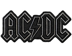 AC/DC black logo standard cut out PATCH