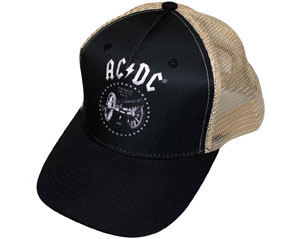 AC/DC for those about to rock baseball BLACK SAND CAP