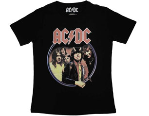 AC/DC highway to hell circle LADIES TSHIRT