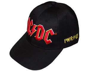 AC/DC pwr up and logo baseball CAP