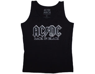 AC/DC back in black TANK TOP LADIES TSHIRT