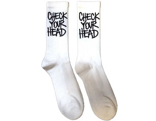 BEASTIE BOYS check your head WHITE SOCKS