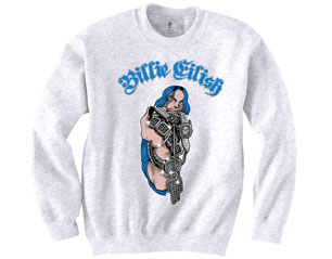 BILLIE EILISH bling WHITE SWEATSHIRT