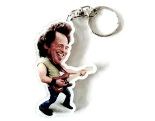 BRUCE SPRINGSTEEN bruce caricature KEYCHAIN