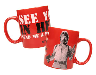 CHUCK NORRIS see you in hell MUG