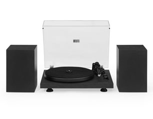 CROSLEY c62c-bk4 shelf system with bluetooth RECORD PLAYER