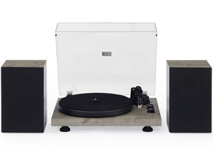 CROSLEY c62-gy shelf system with bluetooth RECORD PLAYER