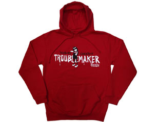 EMILY THE STRANGE troublemaker RED HOODIE