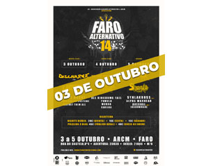 FARO ALTERNATIVO dia 03 outubro BILHETES