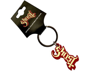 GHOST logo red shadow KEYCHAIN