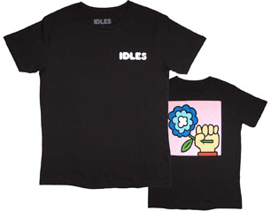 IDLES cartoon flower back print TSHIRT