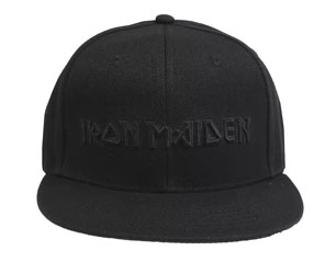 IRON MAIDEN logo and trooper BLK SNAPBACK CAP