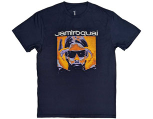 JAMIROQUAI orange glow NAVY BLUE TSHIRT