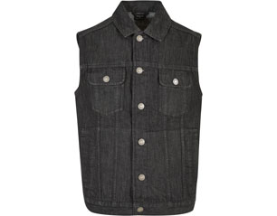 JEANS VEST black WASTED VEST