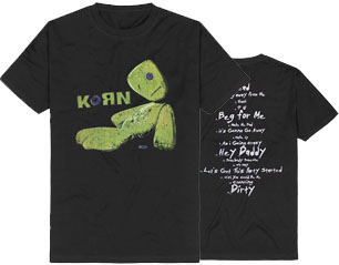 KORN issues tracklist TSHIRT