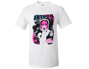 LADY GAGA artpop collage WHITE TSHIRT