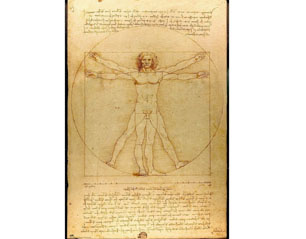 LEONARDO DA VINCI vetruvio POSTER