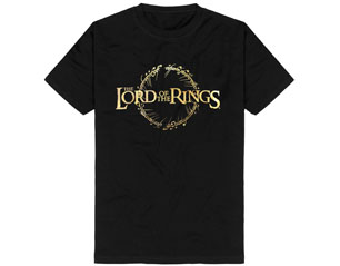 LORD OF THE RINGS golden logo TSHIRT
