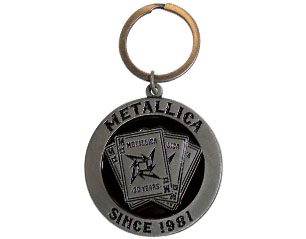 METALLICA 30th ann playing card metal KEYCHAIN