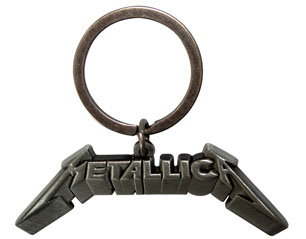 METALLICA 3d logo metal KEYCHAIN