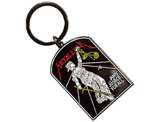 METALLICA and justice for all tombstone metal KEYCHAIN