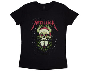 METALLICA santa horns LADIES TSHIRT