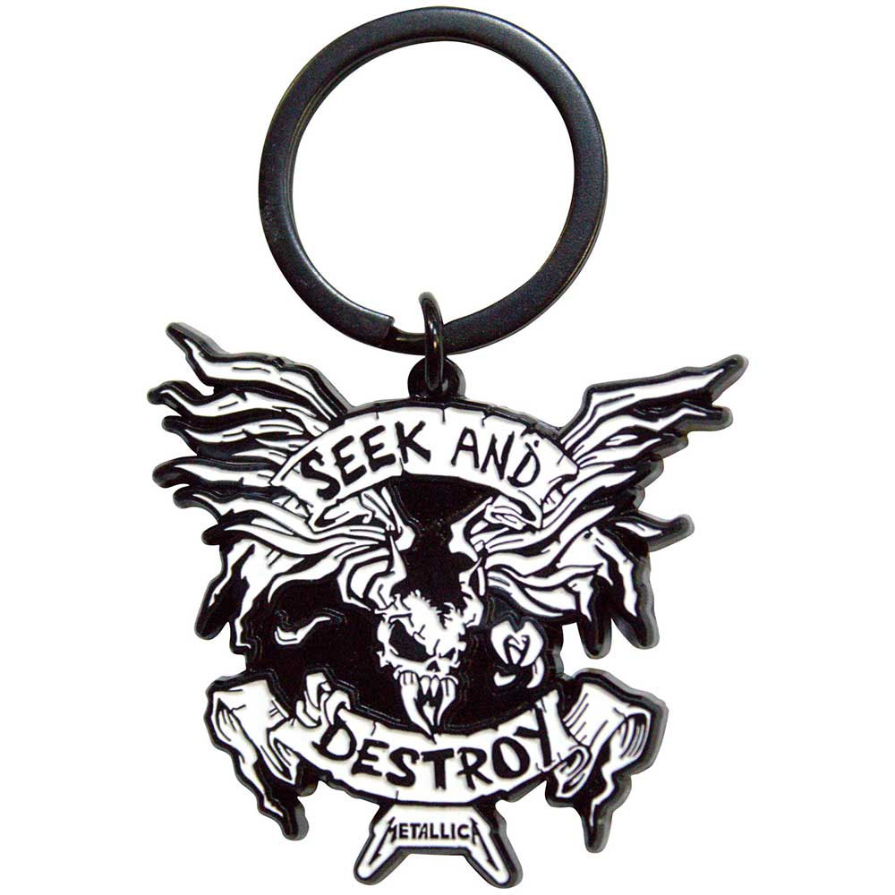 METALLICA seek and destroy metal KEYCHAIN