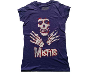 MISFITS hands PURPLE LADIES TSHIRT