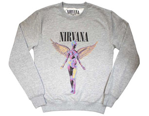 NIRVANA in utero GREY SWEATSHIRT