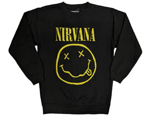 NIRVANA yellow happy face SWEATSHIRT