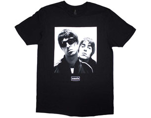 OASIS noel and liam boxed photo BLACK TSHIRT