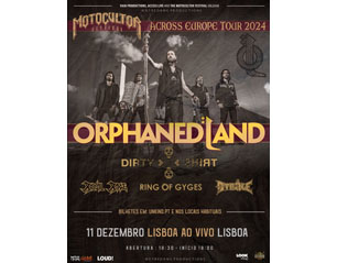 ORPHANED LAND lisboa lav BILHETES