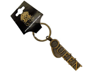 QUEEN gold logo KEYCHAIN