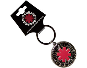 RED HOT CHILI PEPPERS asterisk logo silver KEYCHAIN