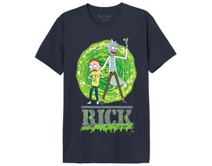 RICK AND MORTY portal out NAVY BLUE TSHIRT