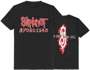 SLIPKNOT numbers TSHIRT