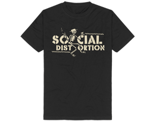 SOCIAL DISTORTION checkered skellie TSHIRT