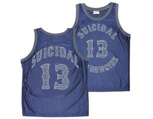 SUICIDAL TENDENCIES heritage BASKETBALL BLUE JERSEY