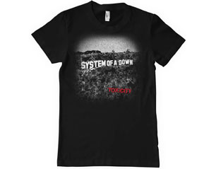 SYSTEM OF A DOWN toxicity red bw TSHIRT