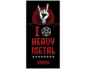 HEAVY METAL i love heavy metal BEACH TOWEL