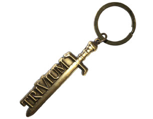 TRIVIUM gold sword metal KEYCHAIN