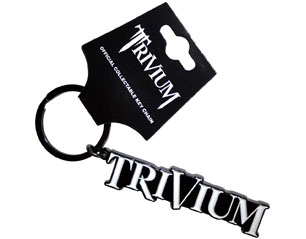 TRIVIUM white logo KEYCHAIN