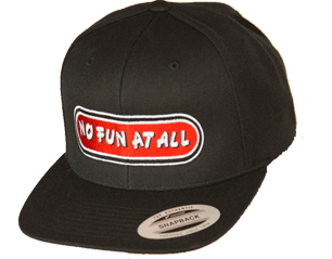 NO FUN AT ALL classic logo snapback CAP