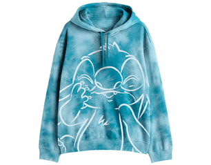 LILO AND STITCH stitch sketch TIE AND DYE HOODIE