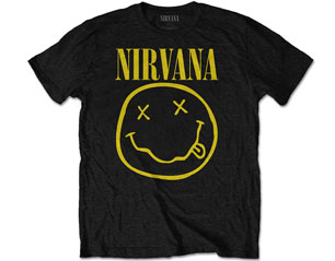 NIRVANA smiley logo front print only TS