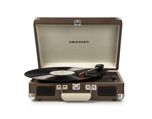 CROSLEY gira discos portatil cruiser deluxe tweed TURNTABLE