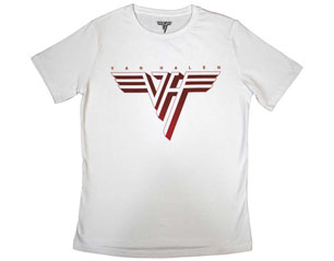 VAN HALEN classic red logo WHITE LADIES TSHIRT