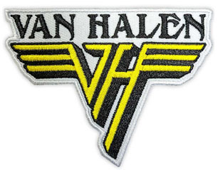 VAN HALEN text and yellow logo PATCH