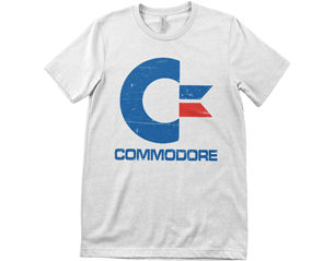 COMMODORE vintage logo WHITE TSHIRT